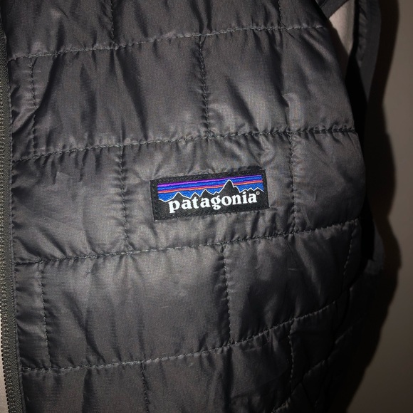 Patagonia Dark Gray Quilted Vest Men’s Small/Fits Women’s Medium - Picture 2 of 9